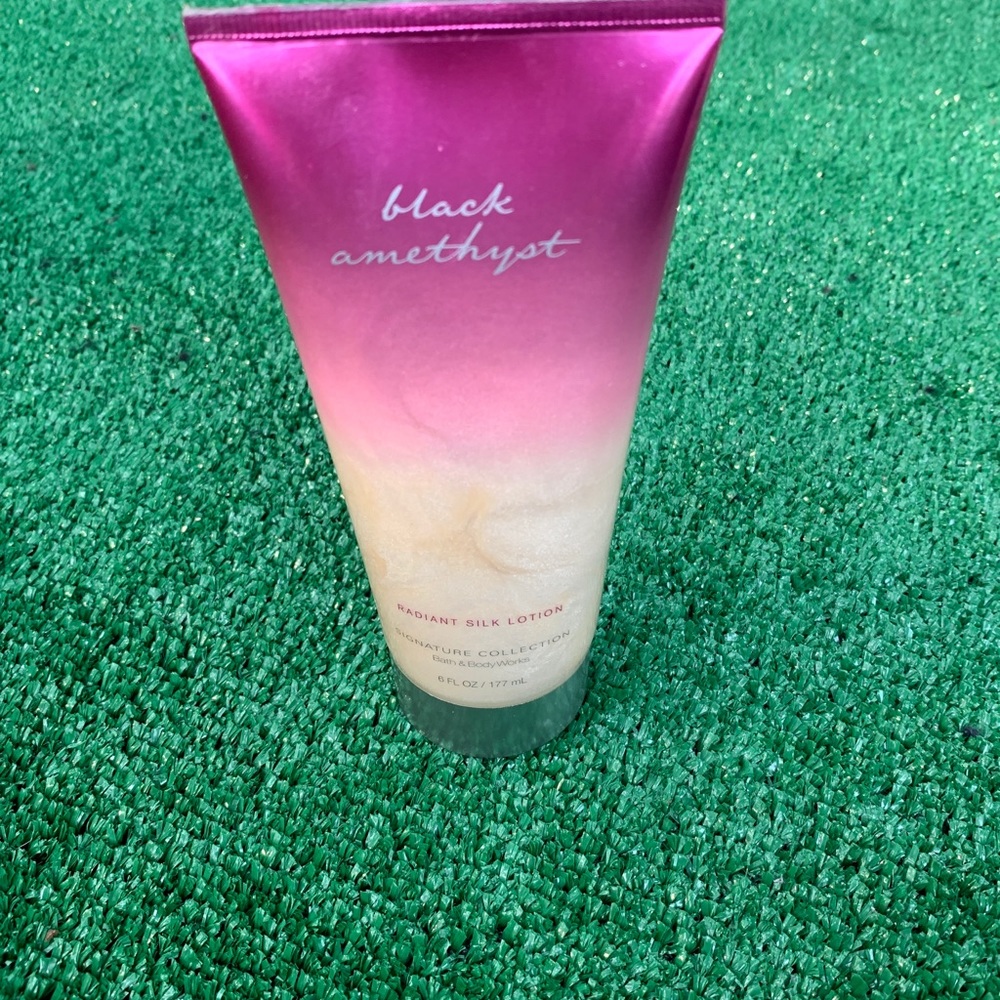 SALE Bath & Body Works Black Amethyst Radiant Silk Lotion 6oz Rare Htf.